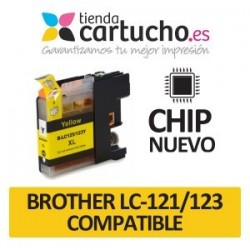 Cartucho Amarillo Brother LC-121/123 compatible