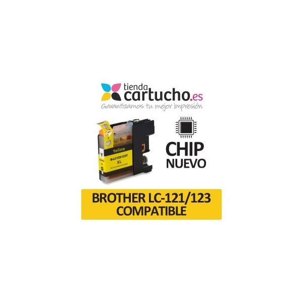 Cartucho Amarillo Brother LC-121/123 compatible