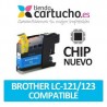 Cartucho Cyan Brother LC-121/123 compatible