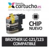 Cartucho Negro Brother LC-121/123 compatible