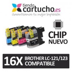 PACK 16 Brother LC-121/123 compatible (ELIJA COLORES)