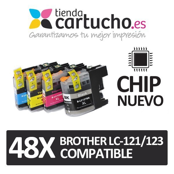 PACK 48 Brother LC-121/123 compatible (ELIJA COLORES)