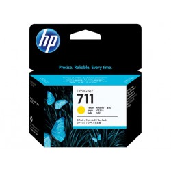 HP 711 AMARILLO PACK 3 CARTUCHOS ORIGINALES