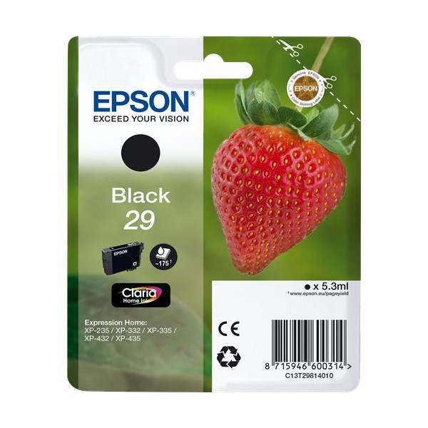 Epson 29 Negro, Cartucho de tinta original