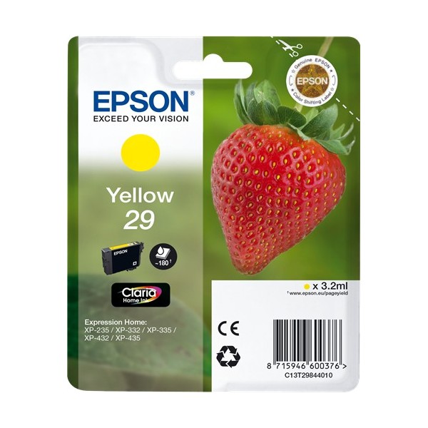 Epson 29 Amarillo, Cartucho de tinta original