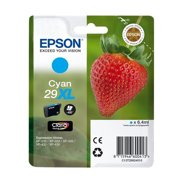 Epson 29XL Cyan, Cartucho de tinta original