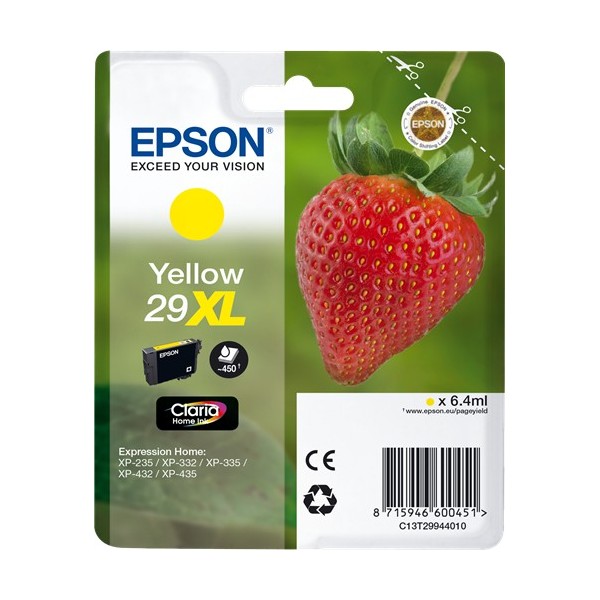 Epson 29XL Amarillo, Cartucho de tinta original