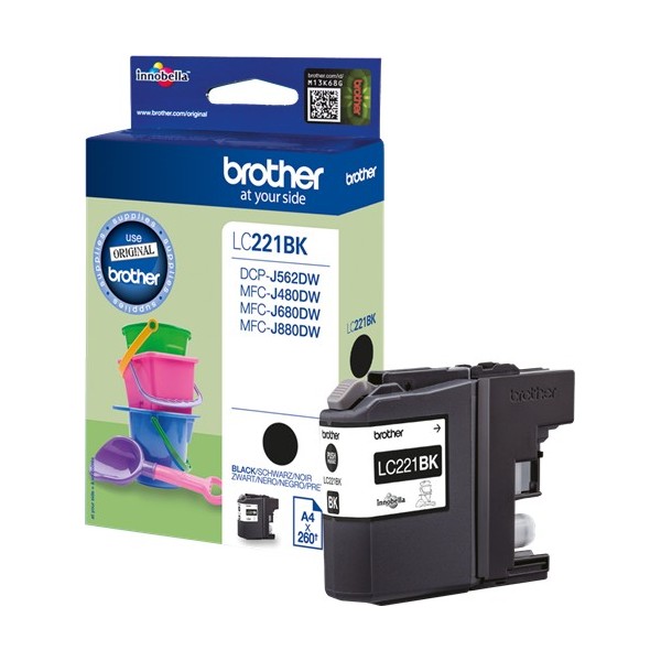 Brother LC221 negro cartucho de tinta original 