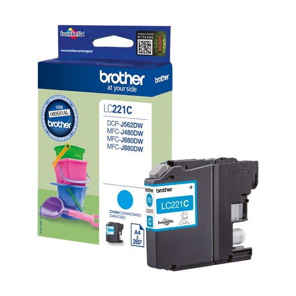 Brother LC221 cyan cartucho de tinta original