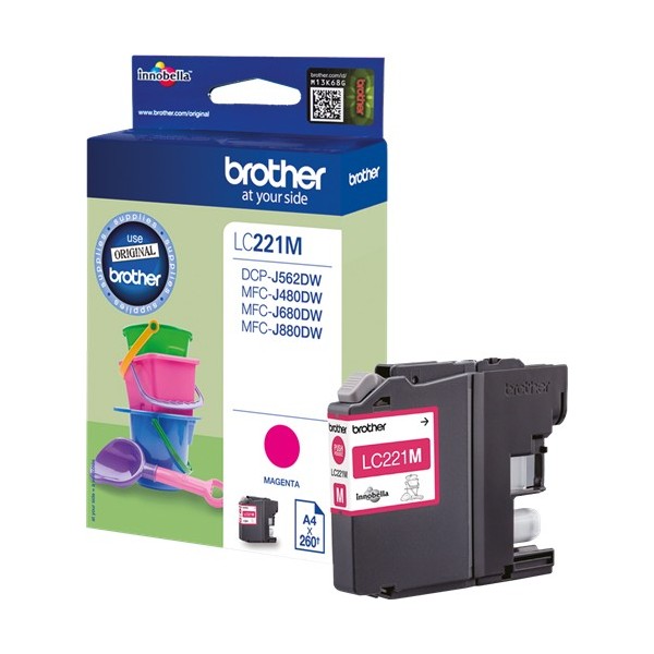 Brother LC221 magenta cartucho de tinta original