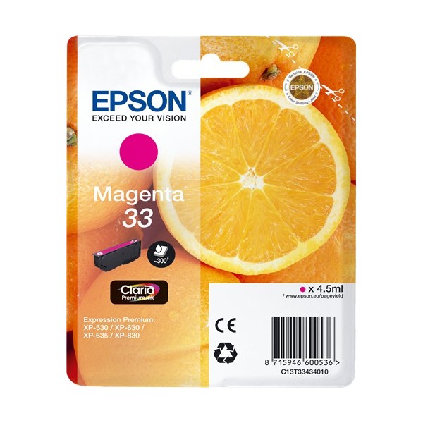 Epson 33 Magenta, Cartucho de tinta original