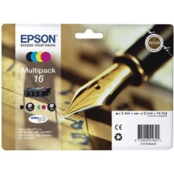 EPSON 16 MULTIPACK Original para impresoras Epson WorkForce WF-2010W, WF-2510, WF-2520NF,  WF-2530WF,  WF-2540WF