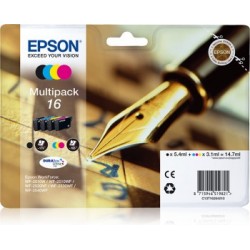 EPSON 16 MULTIPACK Original para impresoras Epson WorkForce WF-2010W, WF-2510, WF-2520NF,  WF-2530WF,  WF-2540WF
