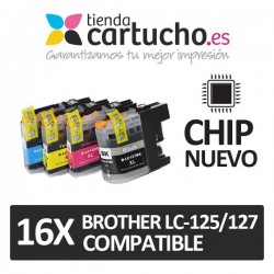 PACK 16 Brother LC-125/127 compatible (ELIJA COLORES)