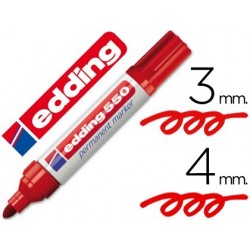 EDDING 550 RECARGABLE ROJO