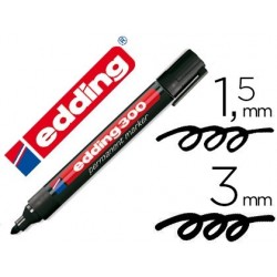 EDDING 300 RECARGABLE NEGRO