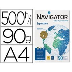NAVIGATOR PAQUETE 500 HOJAS PAPEL MULTIFUNCION 90 G. INKJET FORMATO A4