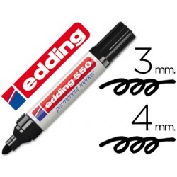 EDDING 550 RECARGABLE NEGRO