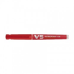 PILOT V5 RECARGABLE ROJO