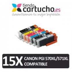 ✓ Pack 10 cartouches compatibles CANON PGI-570XL/CLI-571XL