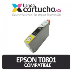 CARTUCHO COMPATIBLE EPSON T0801 NEGRO