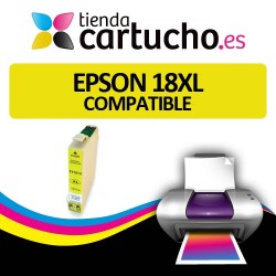 EPSON 18XL AMARILLO Compatible ref. T1814 para impresoras Epson Expression Home XP-102, XP-202, XP-205, XP-30, XP-305, XP-405