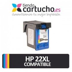 CARTUCHO DE TINTA HP 22XL (18ml.) REMANUFACTURADO PREMIUM (SUSTITUYE CARTUCHO ORIGINAL REF. C9352CE)