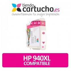 HP 940 XL MAGENTA (30ml.) CARTUCHO RECICLADO CON CHIP COMPATIBLE (SUSTITUYE CARTUCHO ORIGINAL REF.  C4908AE)