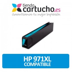 HP 971XL Cyan. Cartucho de tinta remanufacturado Premium - Alta capacidad.