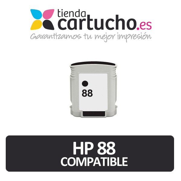 CARTUCHO DE TINTA HP 88XL NEGRO REMANUFACTURADO PREMIUM (SUSTITUYE CARTUCHO ORIGINAL REF. C9393AE)