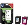 HP 301 NEGRO + 301 TRICOLOR PACK TINTA ORIGINAL