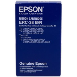 Cinta Epson ERC38 Original Negro-Rojo