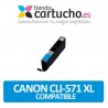 CARTUCHO COMPATIBLE CANON CLI 571 XL ALTA CAPACIDAD CYAN 