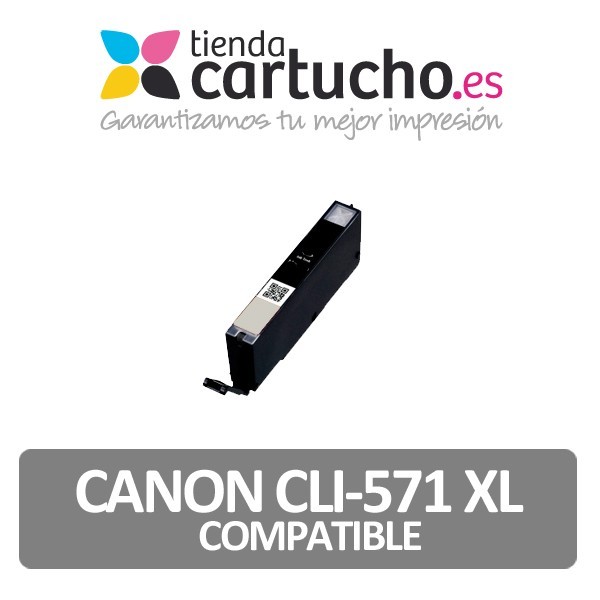 CARTUCHO COMPATIBLE CANON CLI-571XL ALTA CAPACIDAD GRIS
