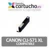 CARTUCHO COMPATIBLE CANON CLI-571XL ALTA CAPACIDAD GRIS