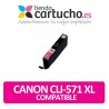 CARTUCHO COMPATIBLE CANON CLI-571XL ALTA CAPACIDAD MAGENTA