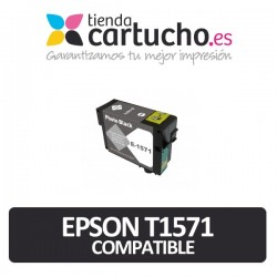 Cartucho compatible Epson T1571 negro foto