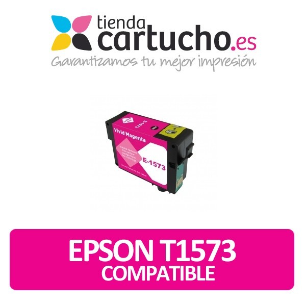 Cartucho compatible Epson T1573 Magenta