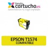 Cartucho compatible Epson T1574 Amarillo