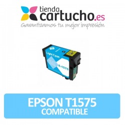 Cartucho compatible Epson T1575 Light Cyan