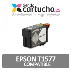 Cartucho compatible Epson T1577 Gris