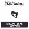 Cartucho compatible Epson T1578 Negro Mate