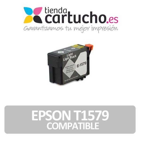 Cartucho compatible Epson T1579 Gris Claro