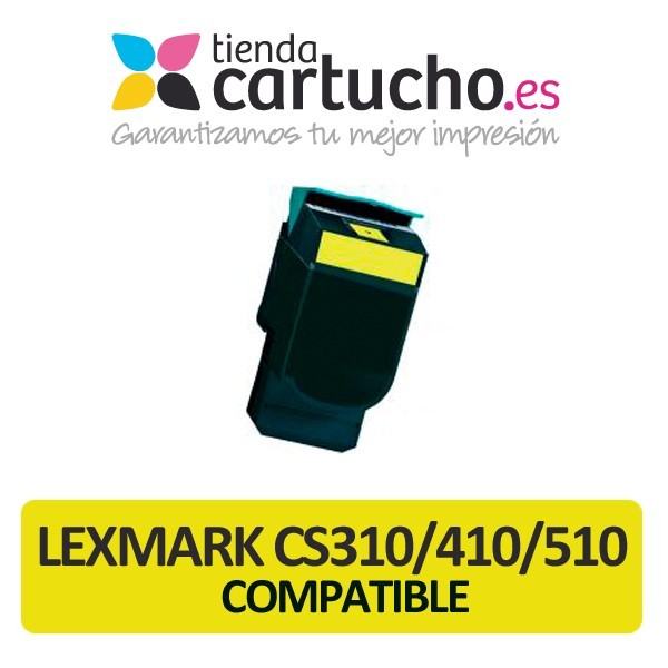 Toner Lexmark CS310/CS41/CS510 amarillo compatible