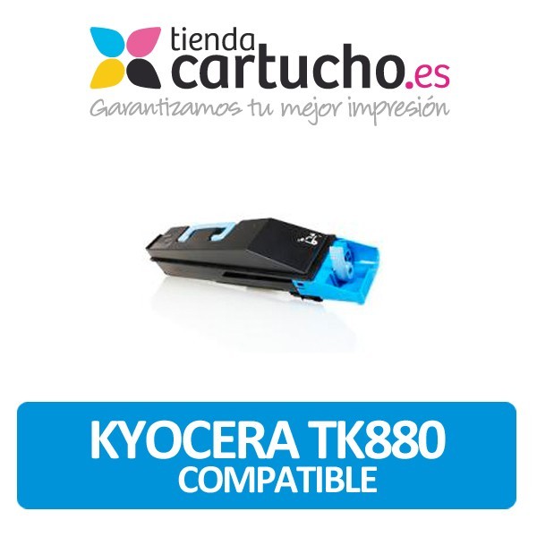 CARTUCHO DE TONER KYOCERA TK-880 CYAN COMPATIBLE