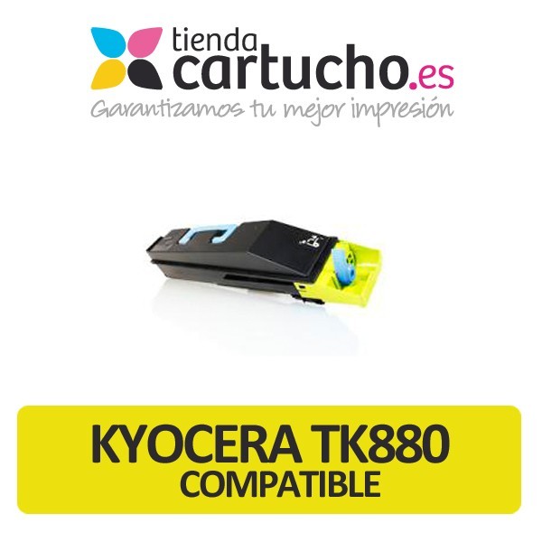 CARTUCHO DE TONER KYOCERA TK-880 AMARILLO COMPATIBLE