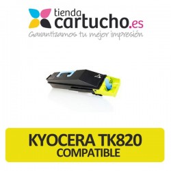CARTUCHO DE TONER KYOCERA TK-820/TK-821 AMARILLO COMPATIBLE