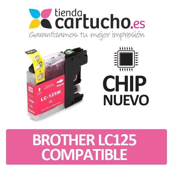 Cartucho Magenta Brother LC-125 compatible