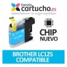 Cartucho Cyan Brother LC-125 compatible