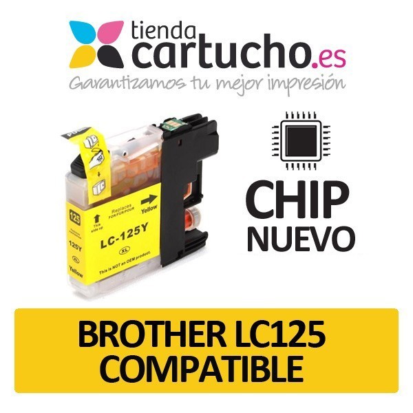 Cartucho Amarillo Brother LC-125 compatible